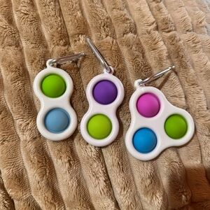 Colorful Fidget Keychain Set for Kids